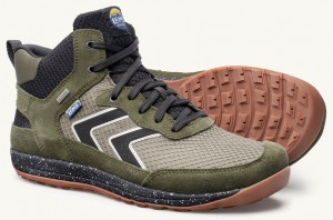 Lems Primal Pursuit Mid Waterproof Men's Sneakers Olive / Beige | EYN-04690