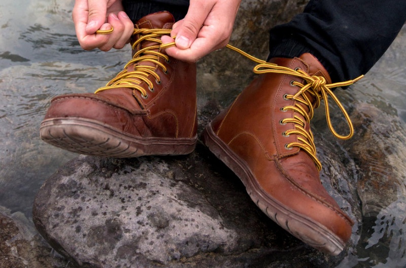 Lems Boulder Boot Leather Men's Boots Copper | JSY-50462