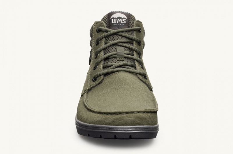 Lems Boulder Boot Mid Vegan Women's Boots Green | DMP-96914