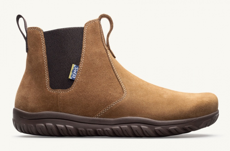 Lems Chelsea Boot Men Trail Shoes Brown | BEY-11064