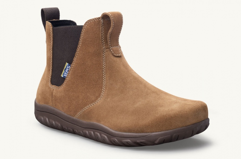 Lems Chelsea Boot Men Trail Shoes Brown | BEY-11064