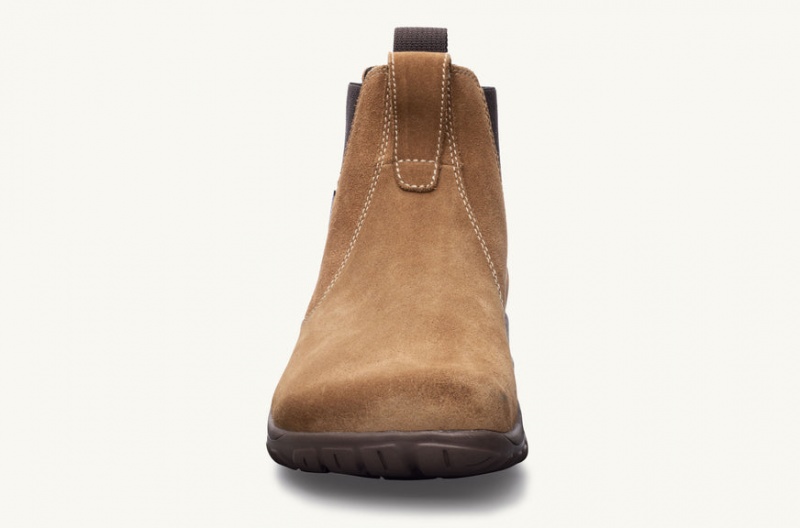 Lems Chelsea Boot Men Trail Shoes Brown | BEY-11064