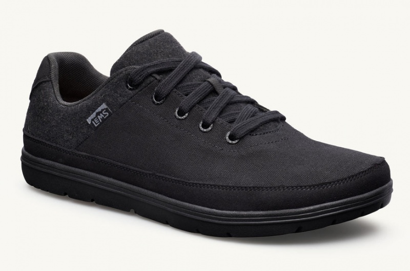 Lems Chillum Men's Shoes Black | WPZ-97872