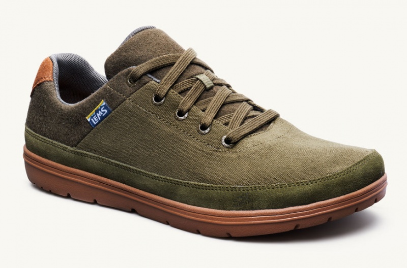 Lems Chillum Men's Shoes Olive | OQQ-24409