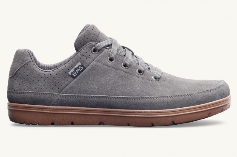 Lems Chillum Suede Men's Shoes Grey | HDC-27765