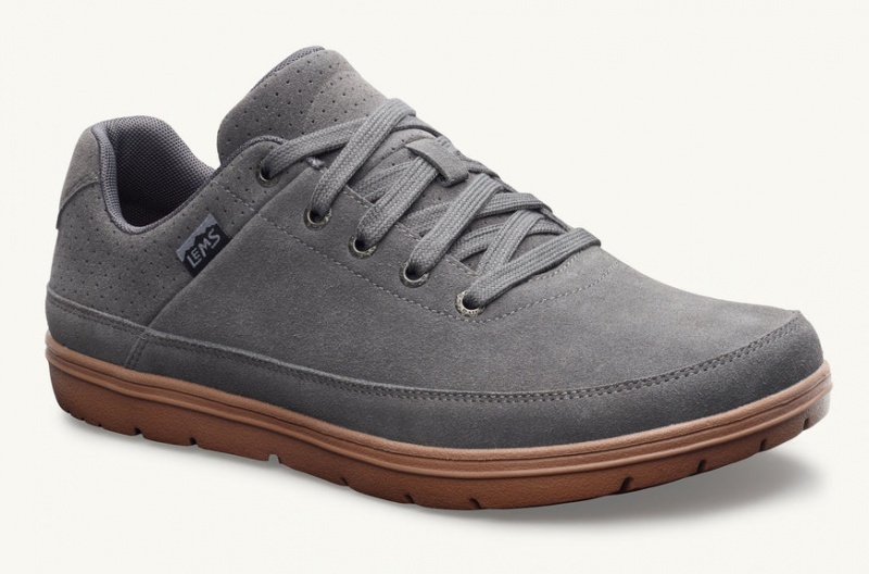 Lems Chillum Suede Men's Shoes Grey | HDC-27765