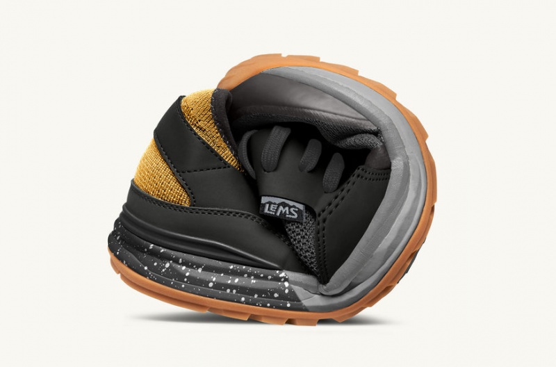 Lems Mesa Barefoot Shoes Black / Yellow | FNB-16108