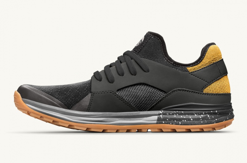 Lems Mesa Trail Shoes Black / Yellow | NAJ-00739