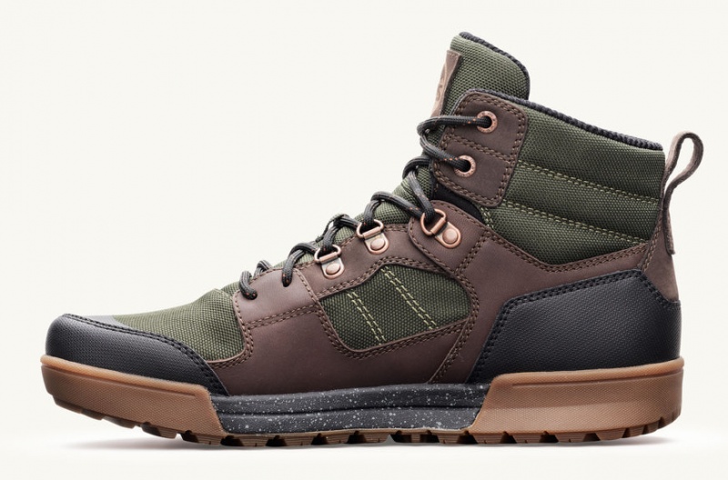 Lems Outlander Waterproof Boot Hiking Boots Green / Copper | QSW-95379