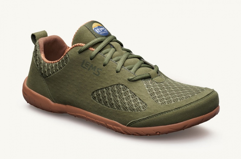 Lems Primal 2 Men's Sneakers Olive | TIJ-71092