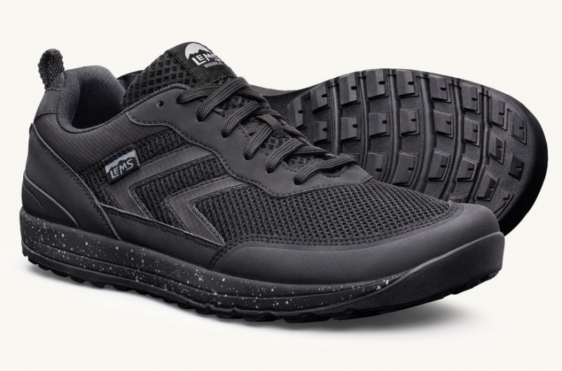 Lems Primal Pursuit Trail Shoes Black | MGL-87389