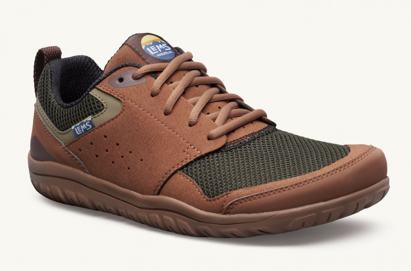 Lems Primal Zen Men's Sneakers Brown | MXO-69123