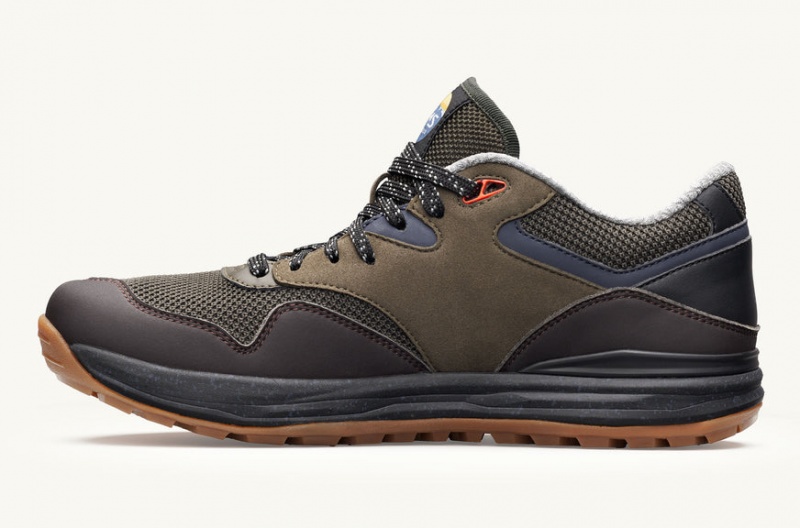 Lems Trailhead Hiking Shoes Dark Grey / Olive | XTP-06896